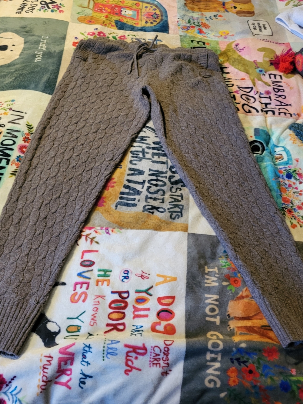 Cashfeel Cable-Knit Jogger Pants - Sable